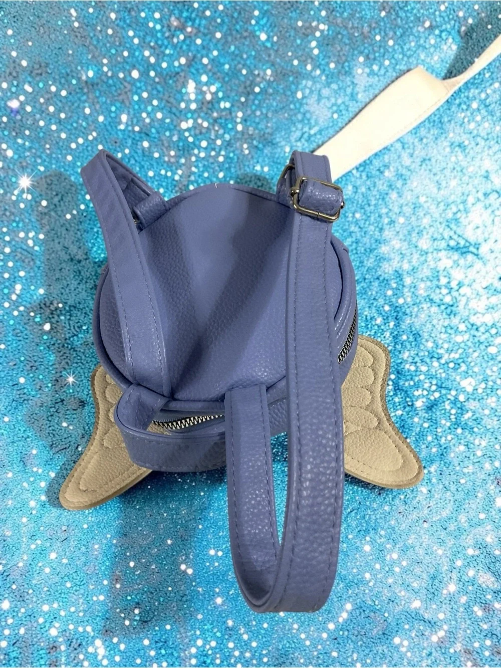 Cupcakes & Cashmere Kids Butterfly Backpack - Blue and Cream